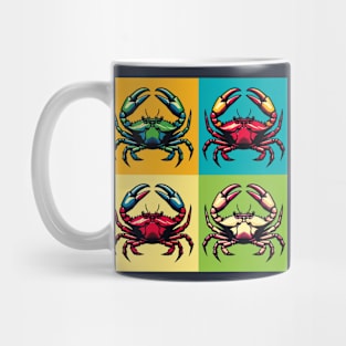 Pop True Crab Art - Trendy Marine Life Mug